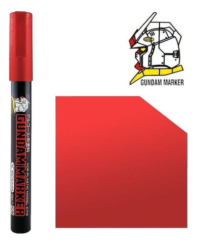 Gundam Marker Marcador Rojo Metalizado