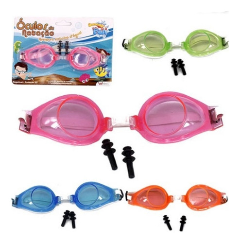 Óculos De Natação Rosa Infantil Menina 3 A 7 Anos 