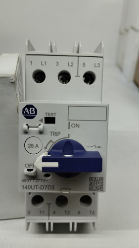 Allen Bradley 140ut-d7d3-c25 Circuit Breaker Motor 3 Pole (Usado)