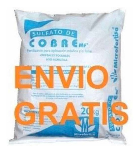 2 Kg Sulfato Cobre Fungicida Alguicida Piscinas Envío Gratis