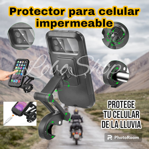 Protector Celular Lluvia Para Moto O Bicicleta Motorizado