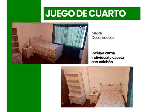 Juego De Cuarto Completo D Niñas. Cama Individual Con Gaveta