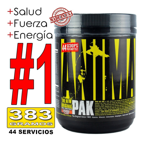 Animal Pak Universal Usa Fuerza Energia Crecimiento Potencia