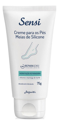 Creme Hidratante Desodorante Para Os Pés Sensi Meia De Silic