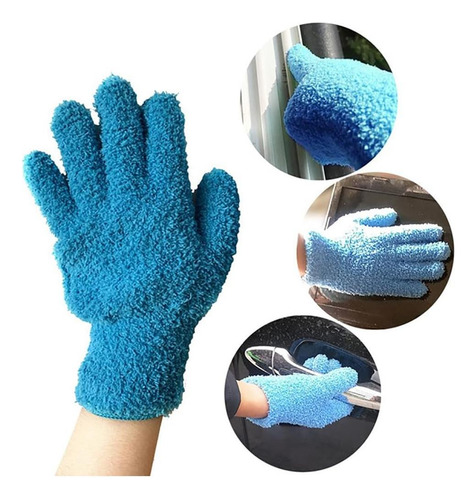 6 Pc Mantenas Microfiras Mittres Auto Guantes De Polvo De De