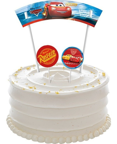 Imagem 1 de 3 de Topo De Bolo De Papel Carros Cars Disney