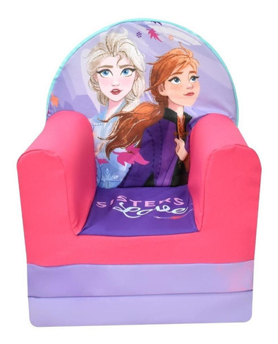 Sillon Infantil Convertible A Cama De Espuma Disney Color Frozen