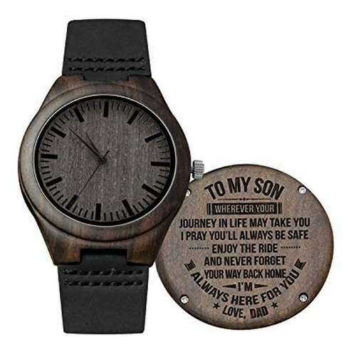 Reloj De Madera Grabado Personalizado