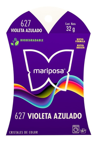 Colorante Mariposa Cristales Violeta Azulado 627