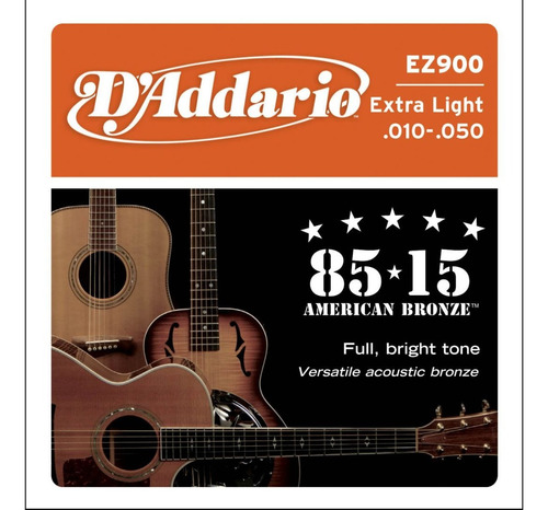 Cuerda Para Guitarra Acústica 85-15 Lite 10-55 Dad-ez900