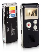 Comprar Grabador Voz Espia Periodista Portatil Digital + Kit Espia Color Negro