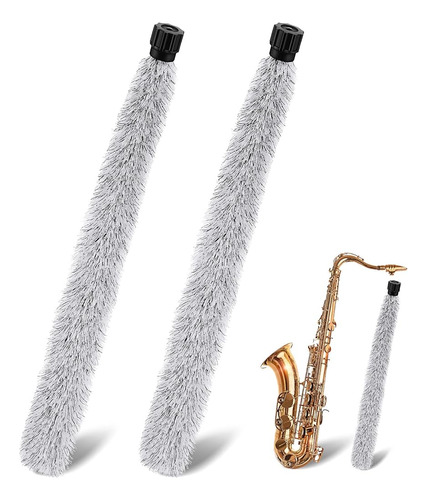 2 Piezas De Saxofón Alto Protector De Almohadilla Limpiador 