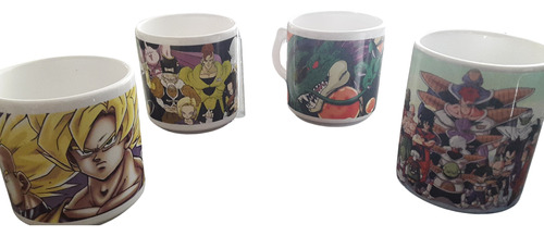 Lote X 4 Tazas De Dragonball - Nuevas - Rosario Envios!