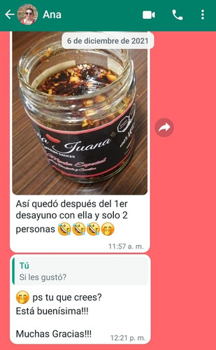 Salsa Macha Dona Juana Con Arándanos Y Semillas 300g