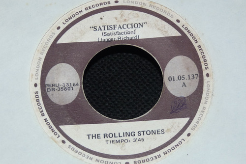 Jch- The Rolling Stones Satisfaccion / Promocion Rock 45 Rpm