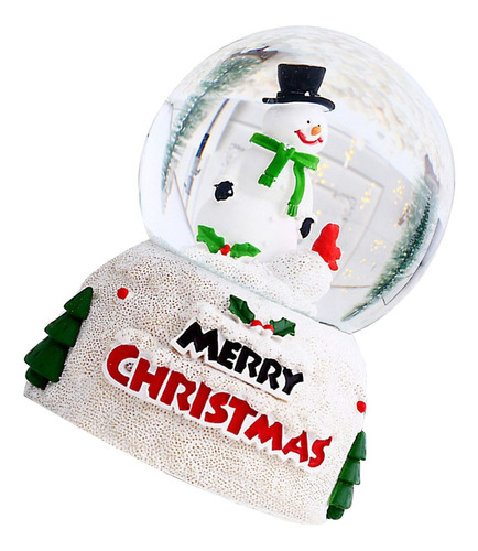 Escritorio De Cristal Inglés De Navidad Con Bola De Cristal