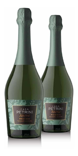 2 Vinos Espumante Extra Brut Pinot Noir Casa Petrini Calidad