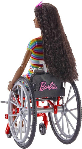 Nuevo Barbie Fashionistas silla de ruedas barbie Morena 