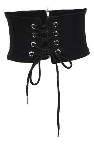 Cinturón Ancho Elástico Con Cordones Corset Waistband