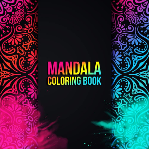Libro: Mandala Coloring Book: 3d Mandala Coloring Book Black