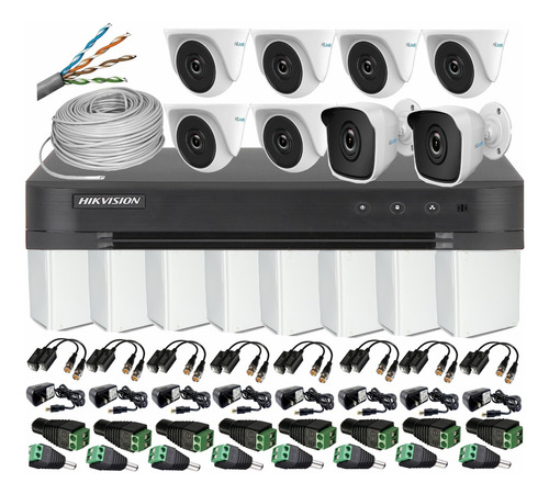 Combo Hikvision 4mp 16ch + 8 Cámaras 1080p Hilook+ Obsequio