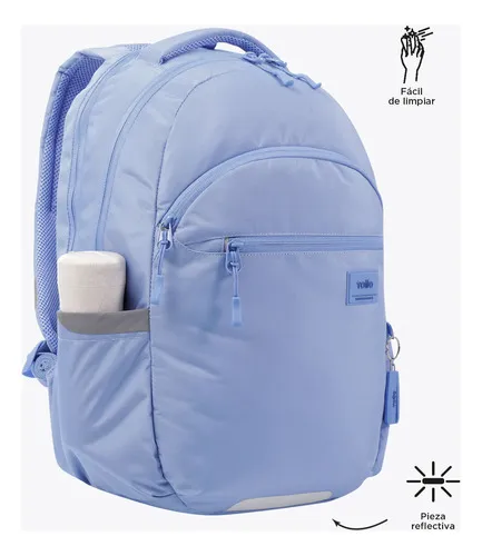 Morral Laptop 15 Mochila Ecofriendly Totto Maleta Indo Color Azul
