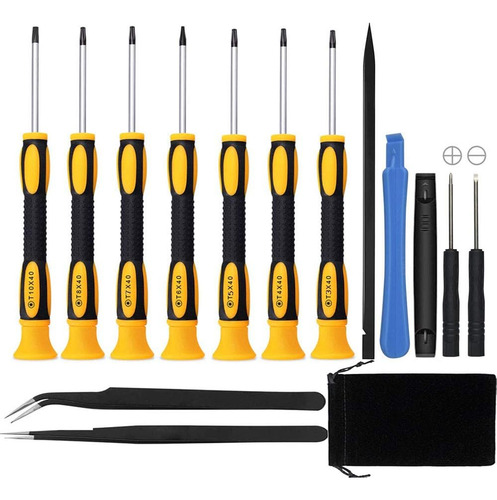 Juego De Destornilladores Torx 15 En 1 Con T3 T4 T5 T6 T8 T1