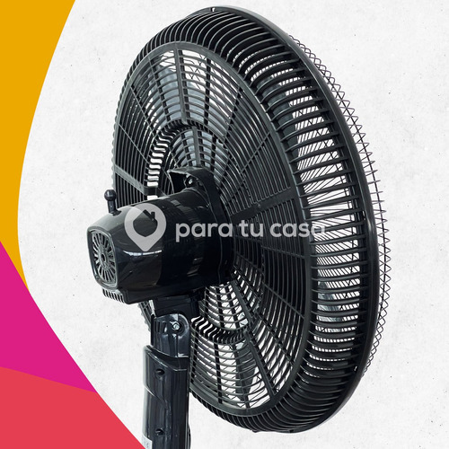 Imagen 8 de 11 de Ventilador De Pie 20 Pulgadas Potente 90w Indelplas Ivp20 Ep Color De La Estructura Negro Cantidad De Aspas 5 Color De Las Aspas Negro Material De Las Aspas Plástico