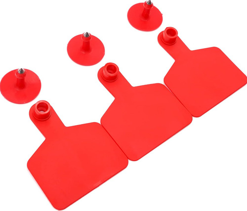 Pack X 100 Crotal Arete Para Ganado 6 X 7.5 Cm Sin Enumerar