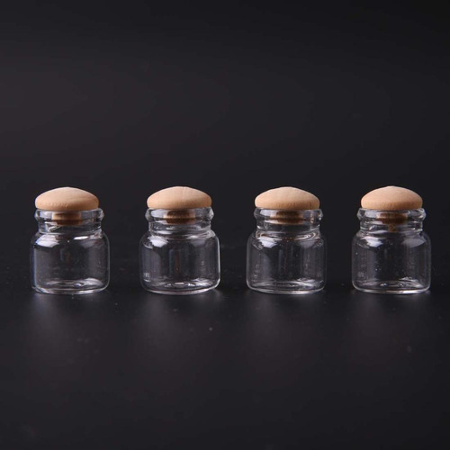 Frasco De Dulces Miniatura Para Casa De Mu?ecas 1:12 4 Pzs.