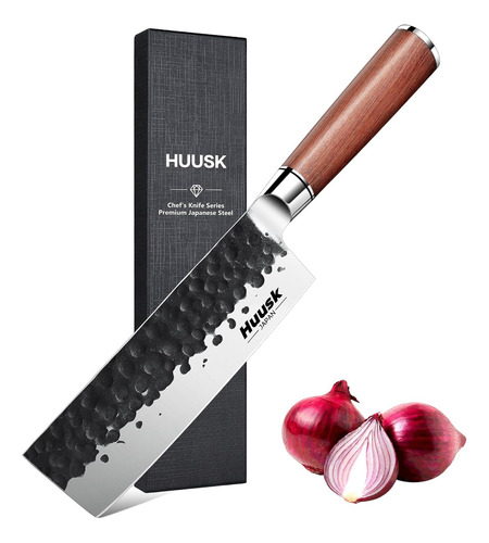 Japan Nakiri - Cuchillo De Chef De 6.5 Pulgadas, Cuchillo De