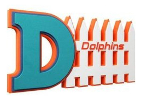 Letrero Foam 3d Defense Wall Sign Dolphins