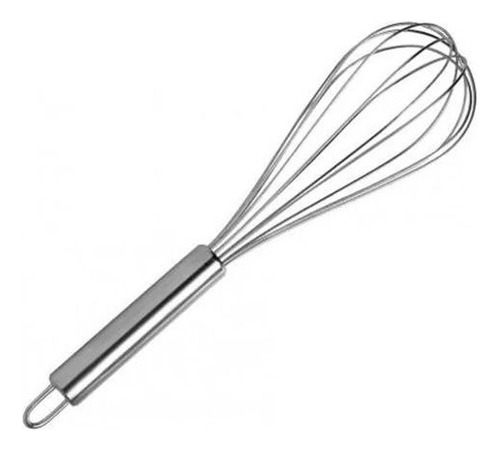 Fuê Fouet Batedor De Ovos Inox Profissional 26cm Bolo Massas