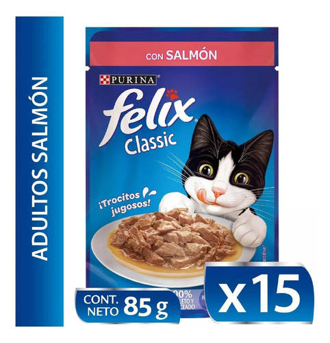 Felix  Purina Sobre  85gr  Alimento Gato Gatito Pouches Smp