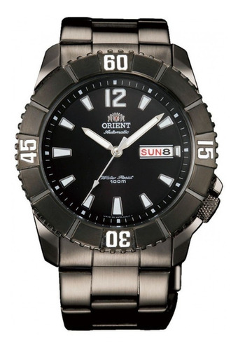 Reloj Orient Automatico Deportivo Todo Negro Fem7d001b