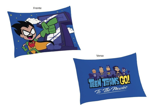 Fronha Avulsa Teen Titans Jovens Titãs 50x70cm Lepper