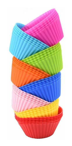 Traderplus Juego 12 Vaso Silicona Reutilizable 6 Colores