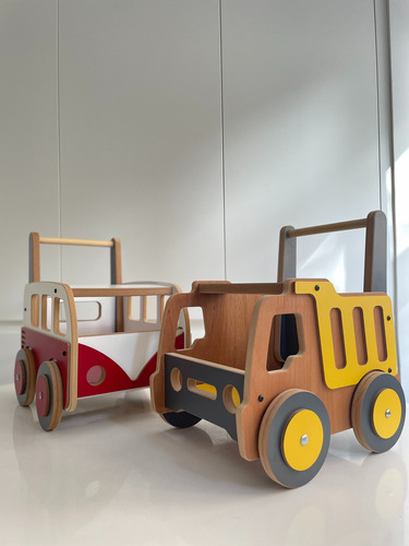 Carro Andador Y Caminador - Juguetero Volcador Construcción
