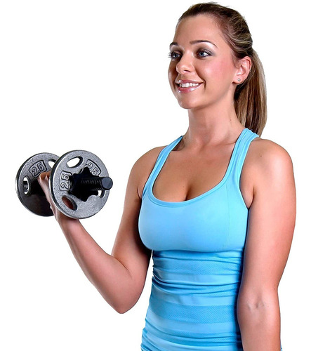 Cap Barbell Estándar De 1 Pulgada Grip Peso Placas, Individu