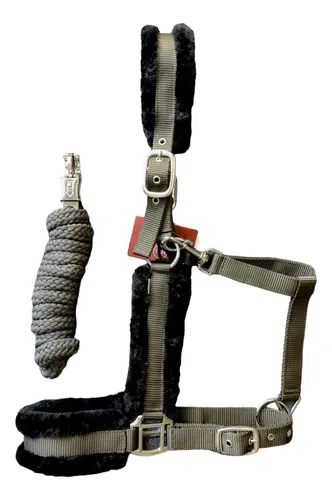 comprar Bozal Caballo Nylon Y Corderito Con Cabestro Antipánico