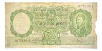 Comprar Billete 50 Pesos 1960 Serie B Bottero 2001 Moneda Nacional 