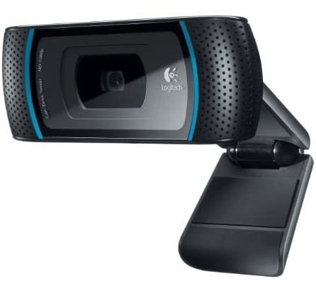 Webcam Logitech C910 1080p, 720p Hd Zoom 16x -negro