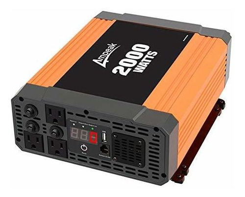 Ampeak 2000w Inverter 12v To 110v Power Inverter Digital Lcd