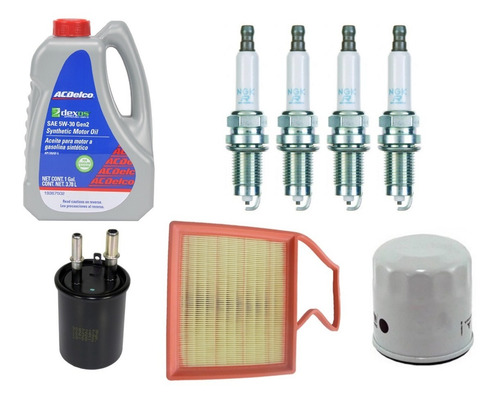 Kit Afinación Chevrolet Aveo 2018-2020 1.5l Aceite Acdelco
