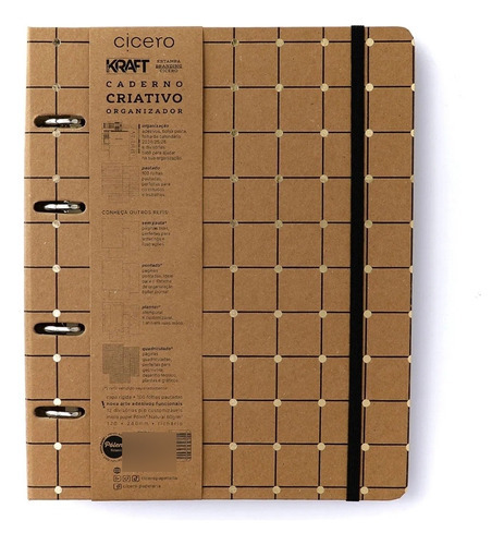 Caderno Criativo Cicero Argolado - Kraft