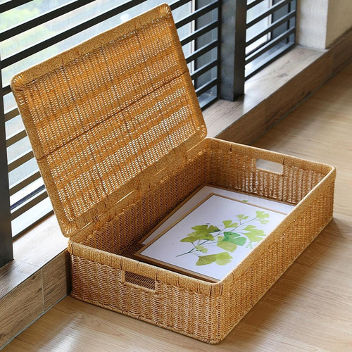 Caja De Almacenamiento Debajo De La Cama De Ratta,