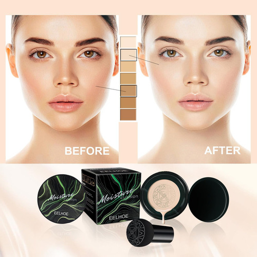 Crema Hoygi Air Cushion Cc, Base De Maquillaje En Forma De H