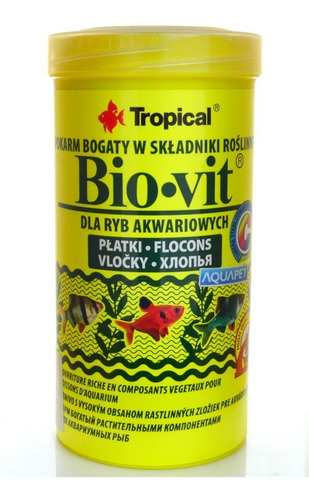 Tropical 50g Ração Para Peixe Bio-vit 250ml