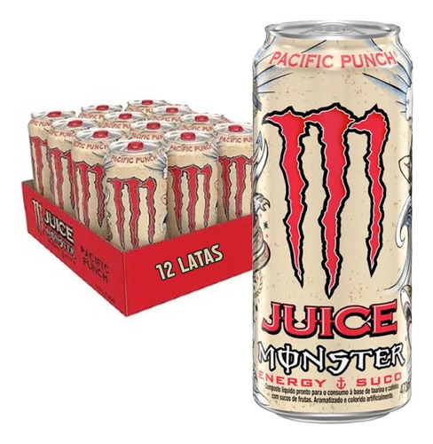 Energético Monster Pacific Punch Lt 473ml (12 Unidades)