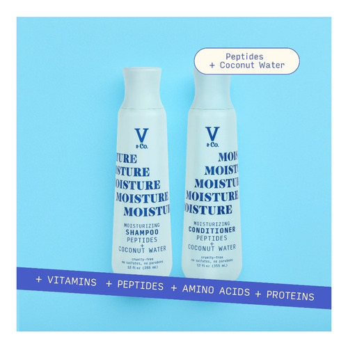 Moisturizing Shampoo Peptides+ Coconut Water 355 Ml